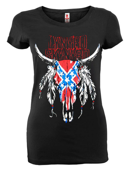 Lynyrd Skynyrd Damen T-Shirt schwarz Logoshirt