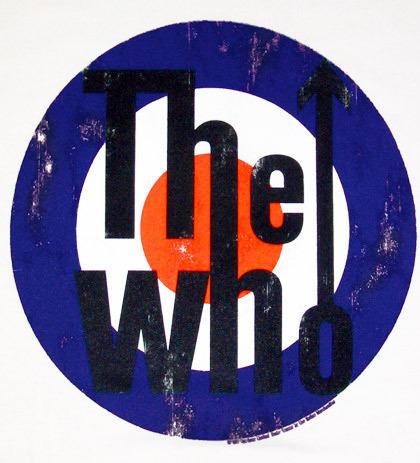 The Who Target Rock Music T-Shirt Frauen Logoshirt weiß