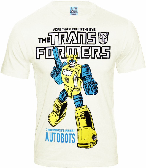 Transformers Autobot Herren T-Shirt Logoshirt weiß