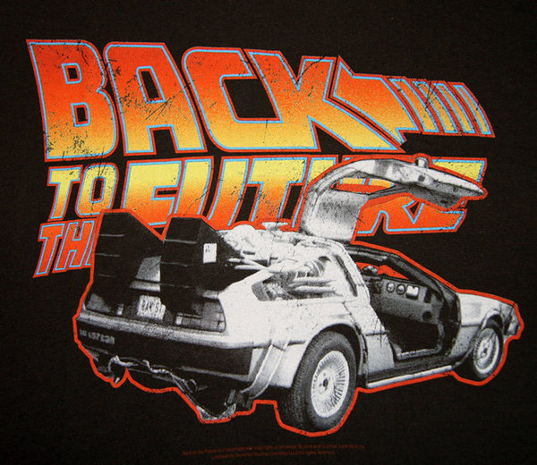 Back to the Future Car Herren T-Shirt schwarz