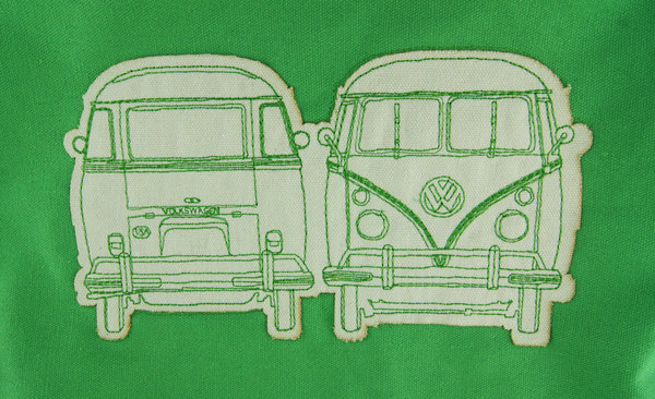 Original VW T1 Heck Front Bulli Baumwolltasche Stofftasche