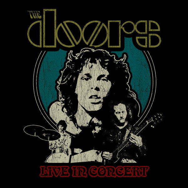 Original The Doors Herren T-Shirt GROUP LIVE