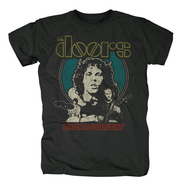 Original The Doors Herren T-Shirt GROUP LIVE