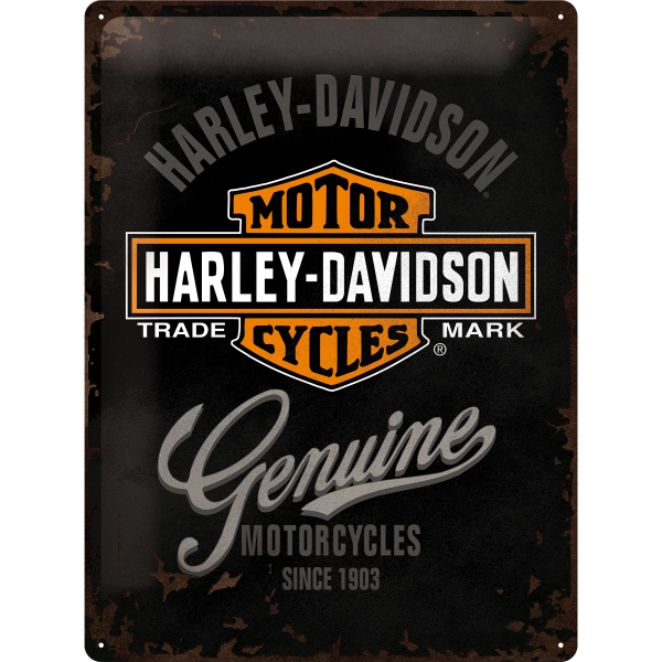 Original Harley Davidson GENUINE Blechschild 40x30 cm
