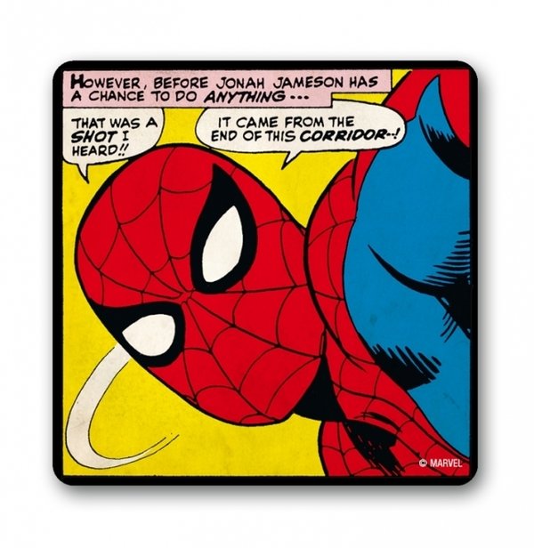 Retro Marvel SPIDERMAN THAT WAS A SHOT Untersetzer Coaster