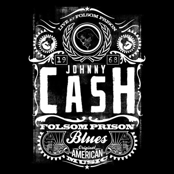 Johnny Cash AMERICAN MUSIC Herren Kapuzenjacke schwarz
