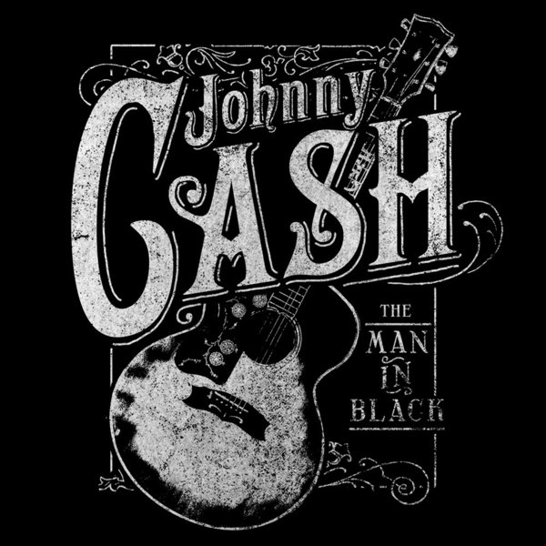 original Johnny Cash Girl T-Shirt CASH GUITAR