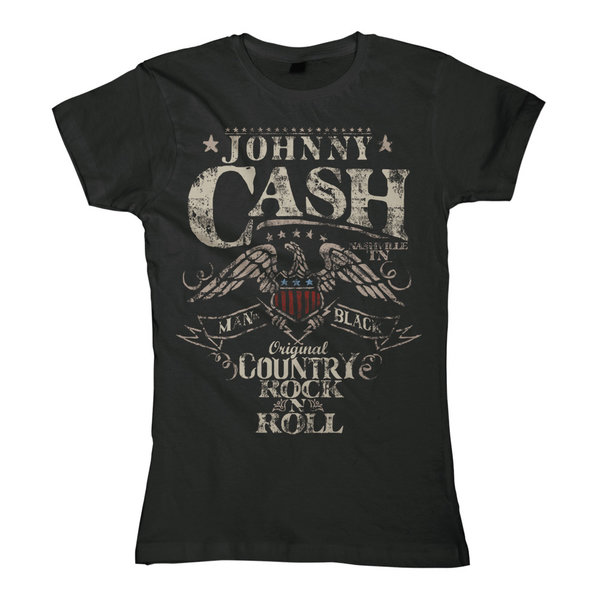 original Johnny Cash Frauen T-Shirt COUNTRY ROCK N ROLL