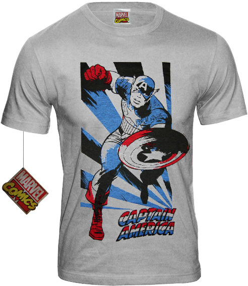 original Marvel Captain America FIGHT Herren T-Shirt