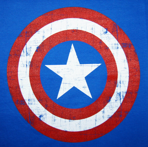 original Marvel Herren T-Shirt Captain America Shield Codi