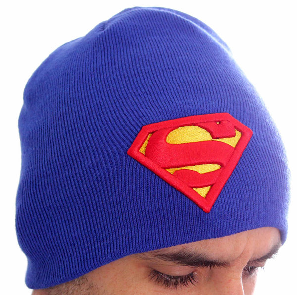 Original SUPERMAN Mütze Beanie SUPERMAN LOGO