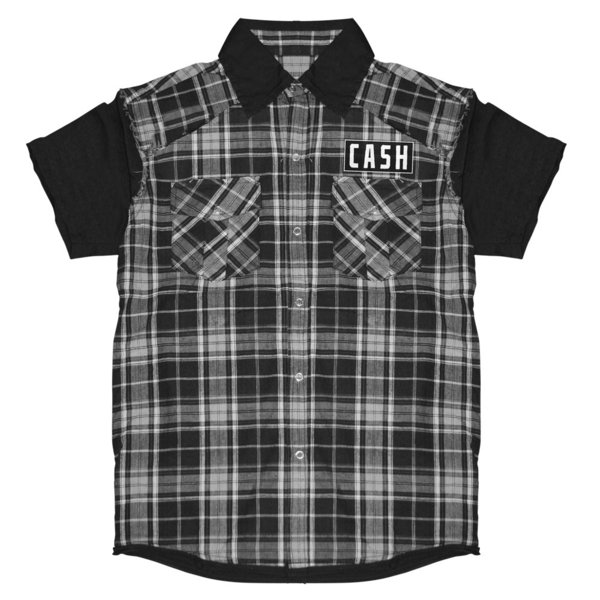original Johnny Cash Worker HEMD CASH BLUES Herren T-Shirt