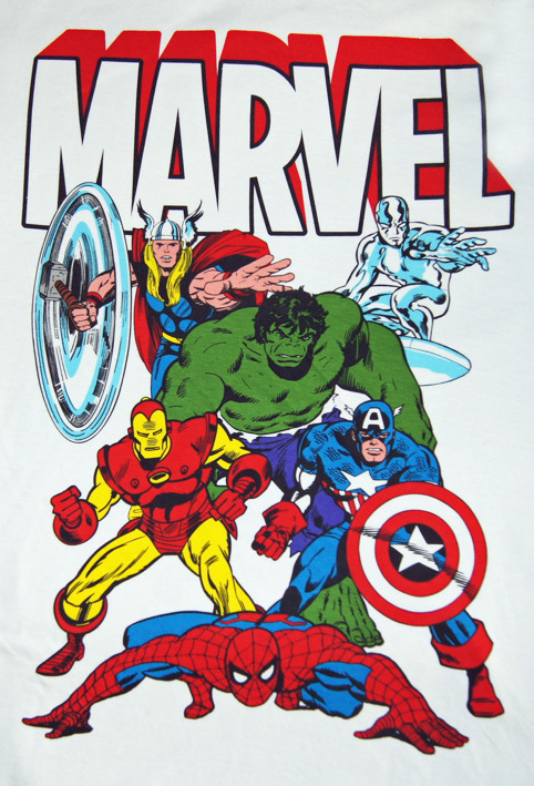 original Marvel ALLSTARS WHITE Herren T-Shirt