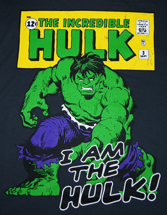 original Marvel Comic I AM HULK Herren T Shirt