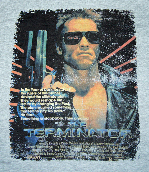 original TERMINATOR Arnold Schwarzenegger Herren T Shirt
