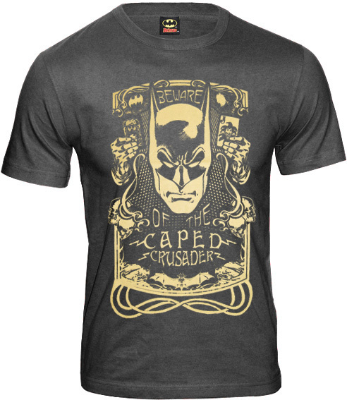 Batman BEWARE OF THE CAPED CRUSADER Herren T-Shirt