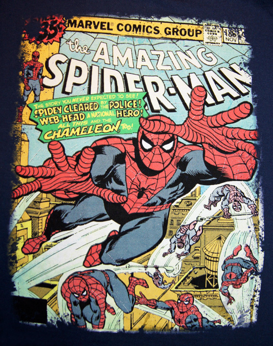 The Amazing Spider Man Retro Herren T-Shirt CHAMELEON