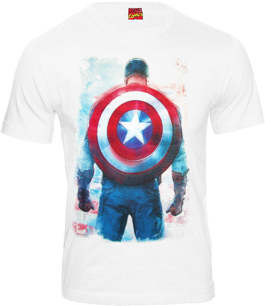 Marvel Comics CAPTAIN AMERICA Herren T-Shirt BACK