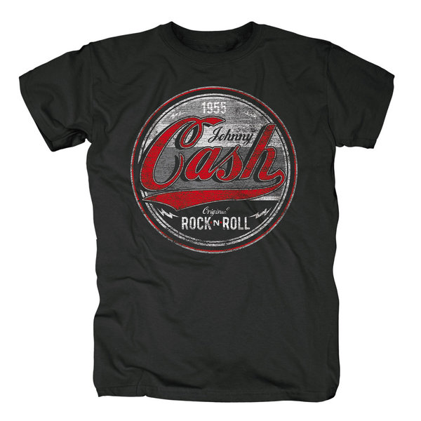 original Johnny Cash Retro Männer T-Shirt 1955 CASH LABEL
