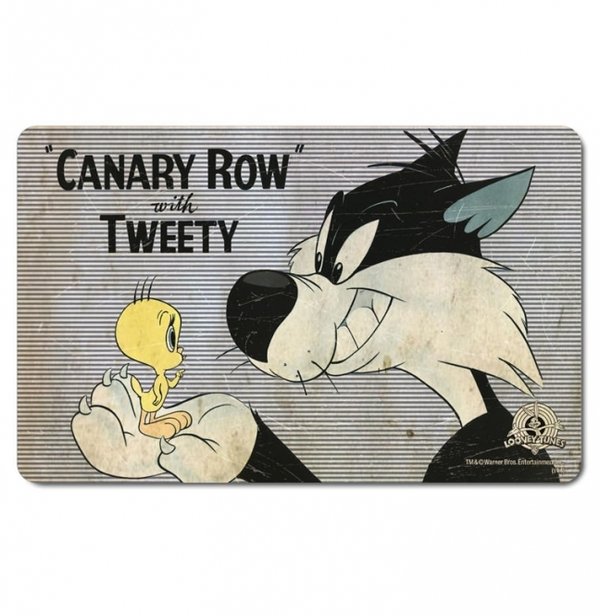 Looney Tunes SYLVESTER & TWEETY Frühstücksbrett CANARY ROW