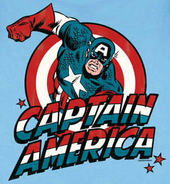 Marvel Comics CAPTAIN AMERICA Jungen Kinder T-Shirt