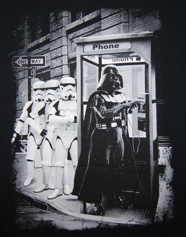 Star Wars Herren T-Shirt Darth Vader Phone