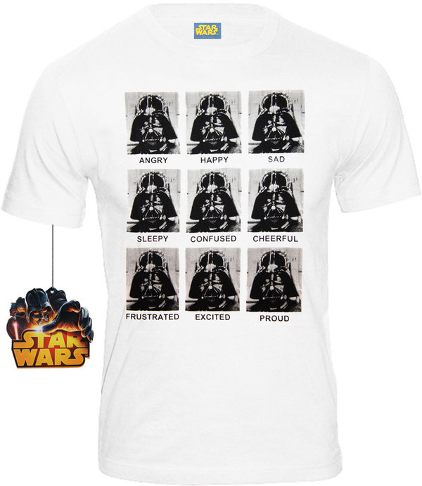 Star Wars Herren T-Shirt Darth Vader Emotions