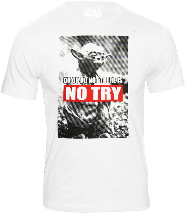 Star Wars Yoda Herren T-Shirt NO TRY
