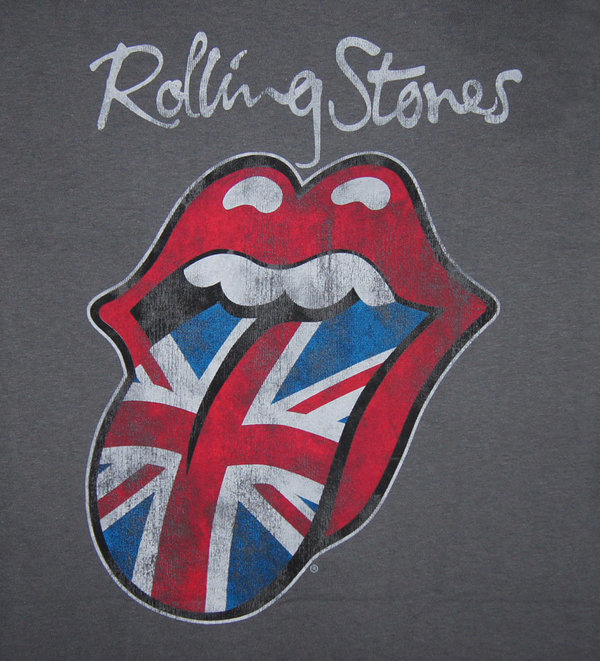 The Rolling Stones Herren T-Shirt Union Jack Tongue
