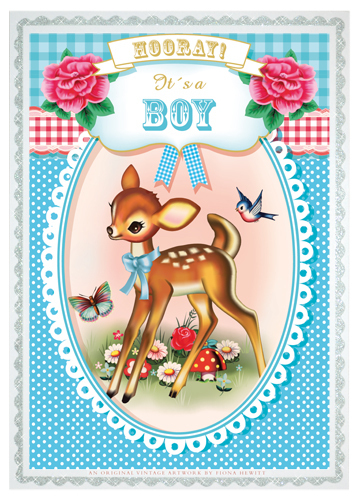 Cotton Candy Postkarte It´s a Boy