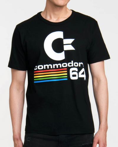 Retro Commodore 64 Logo Herren T-Shirt