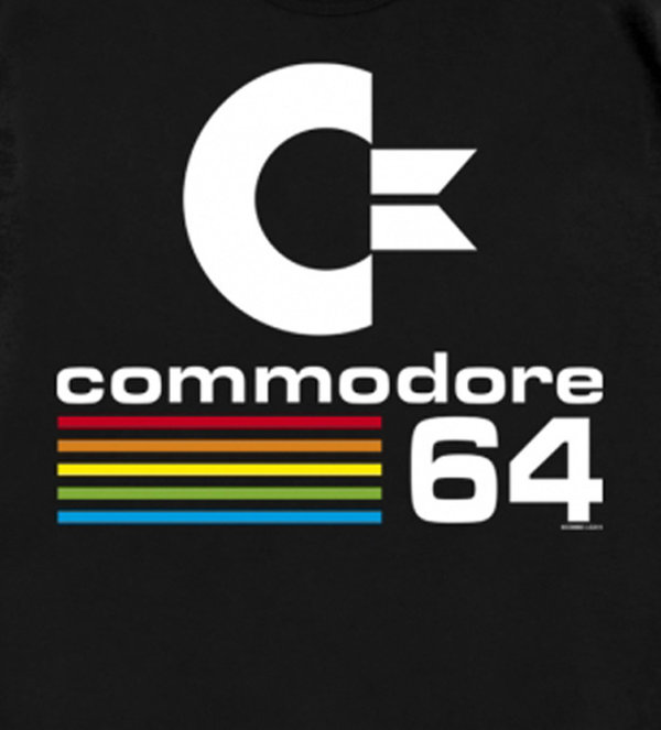 Retro Commodore 64 Logo Herren T-Shirt