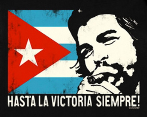 Che Guevara Herren T-Shirt Cuban Flag