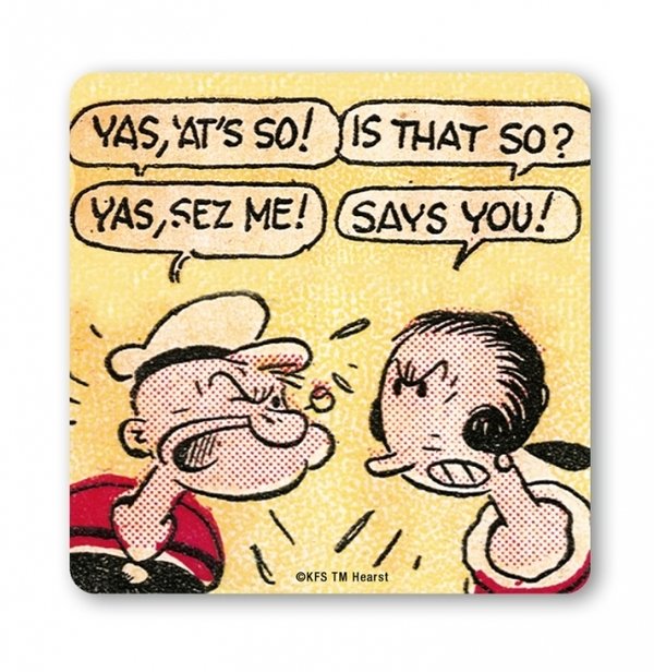Popeye The Sailorman & Olivia Says You Untersetzer