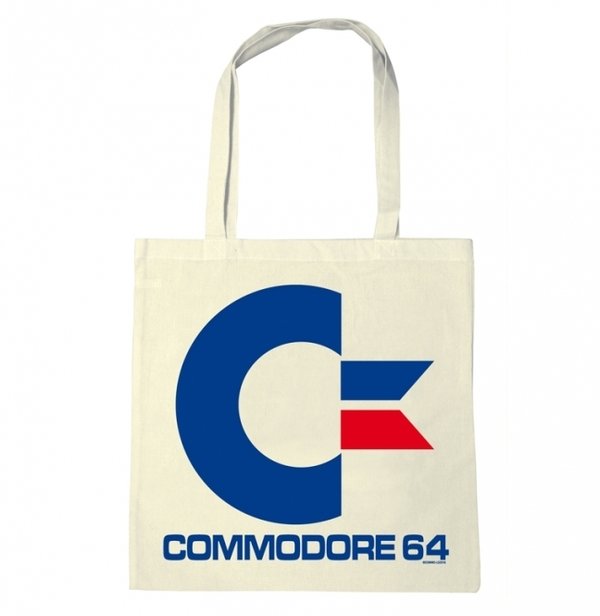 Commodore C64 Logo Stoffbeutel Baumwolltasche