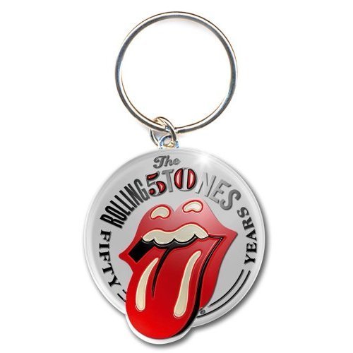 Rolling Stones 50 Years Metal Keychain Schlüsselanhänger