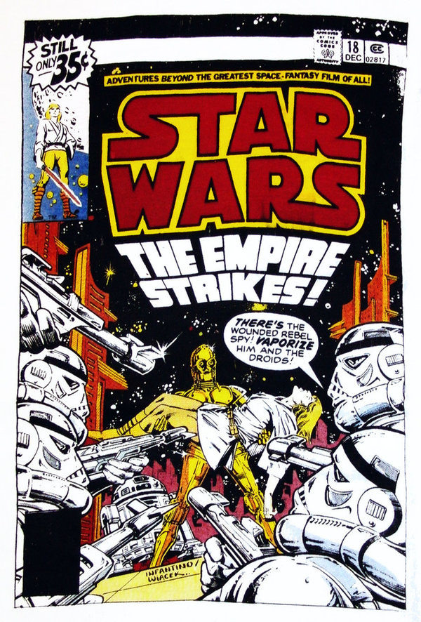 Star Wars Comic Cover Herren T-Shirt The Empire Strikes