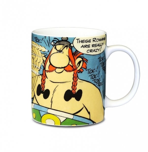 Retro Comic Tasse Kaffebecher Asterix & Obelix Toc Toc Toc