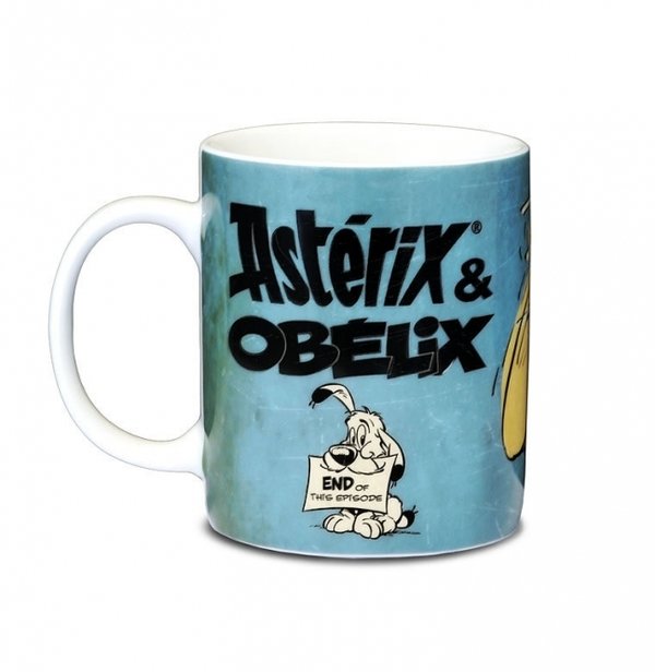 Retro Comic Tasse Kaffebecher Asterix & Obelix Toc Toc Toc