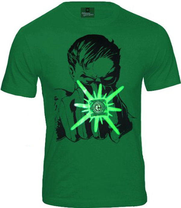 DC Comics Herren T-Shirt Green Lantern Ring