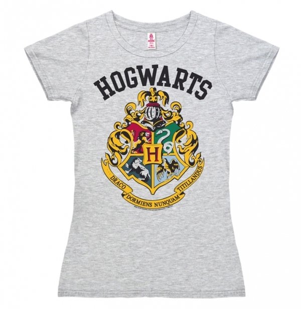 Harry Potter Frauen Girl T-Shirt Hogwarts Logo