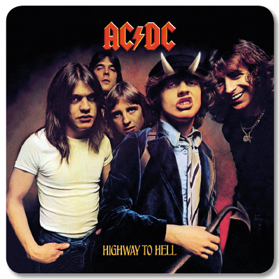 AC/DC Highway To Hell Untersetzer Coaster Set 4tlg