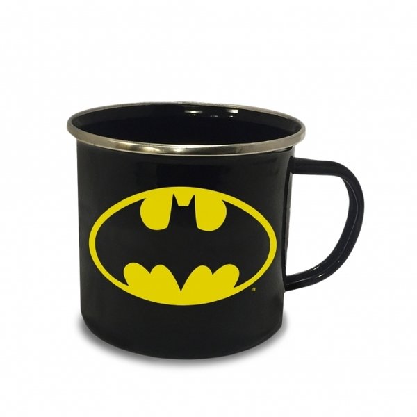 DC Comics Emaille Becher Tasse Batman Logo