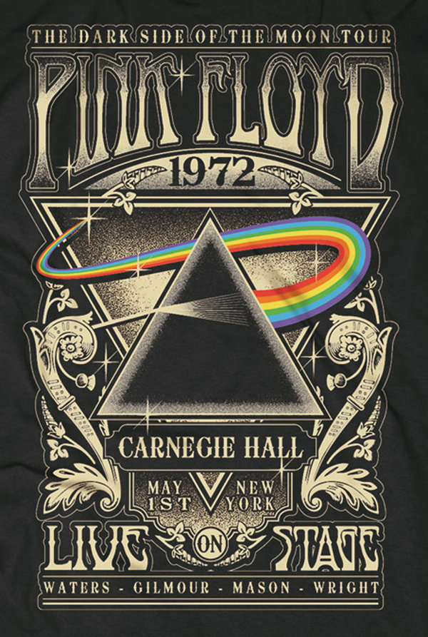 Pink Floyd Frauen T-Shirt Dark Side Carnegie Hall New York