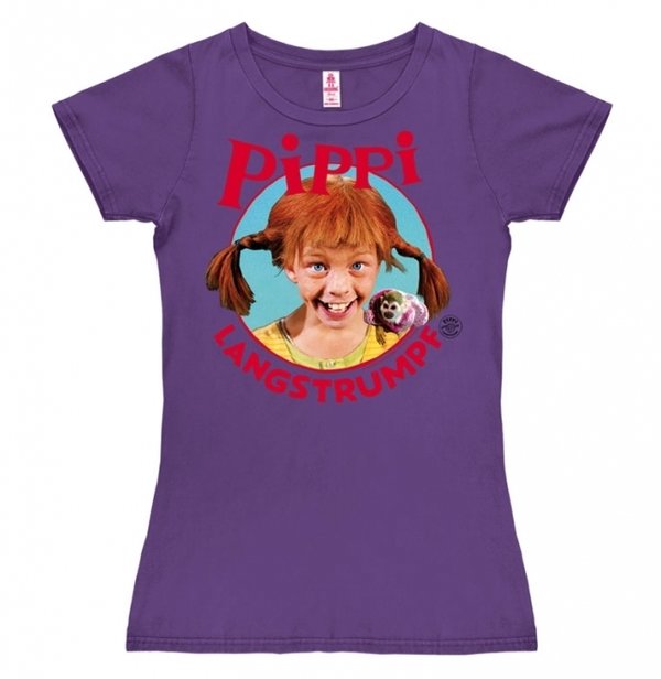 Pippi Langstrumpf TV-Serie Frauen T-Shirt Portrait