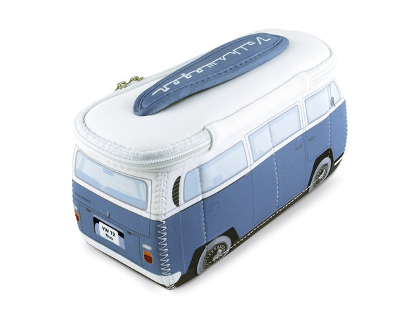 VW Bus T2 Neopren Tasche Mäppchen Blau