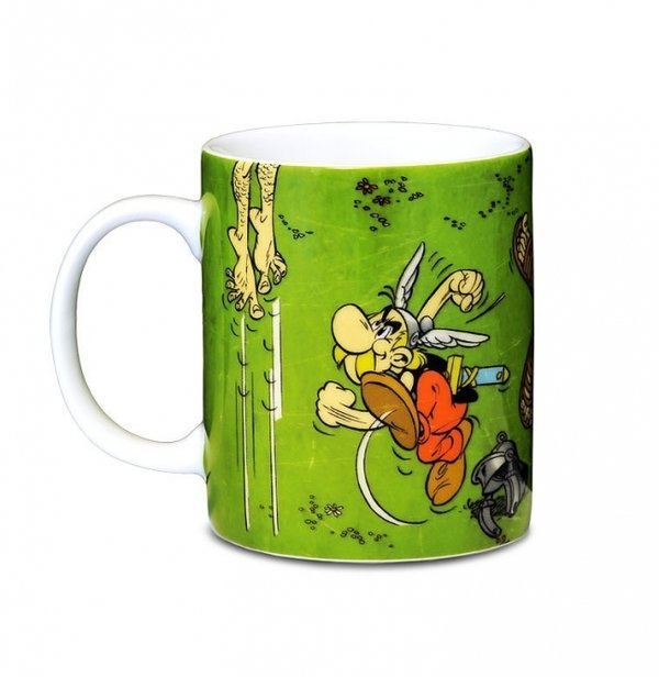 Comic Tasse Kaffebecher Asterix und Obelix mit Römer