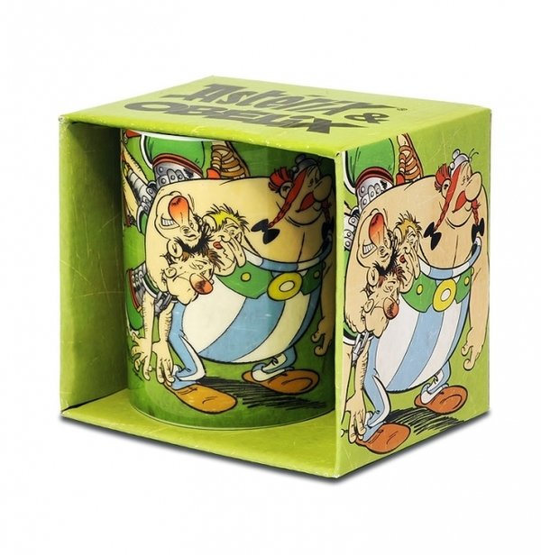 Comic Tasse Kaffebecher Asterix und Obelix mit Römer