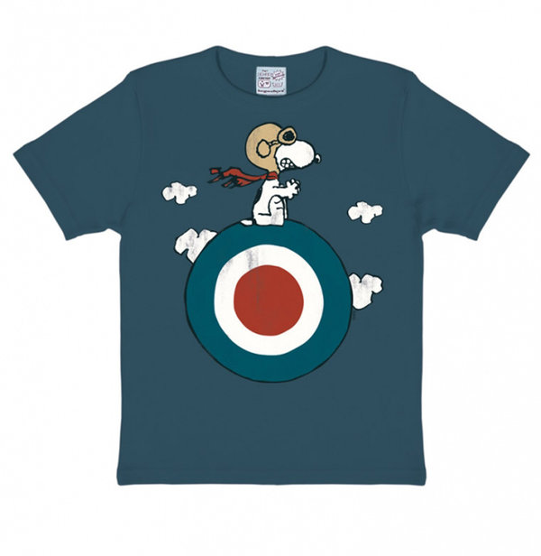 The Peanuts Kinder T-Shirt Snoopy Target blau