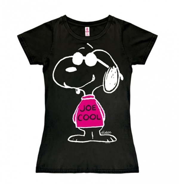 The Peanuts Snoopy Frauen T-Shirt Joe Cool Pink